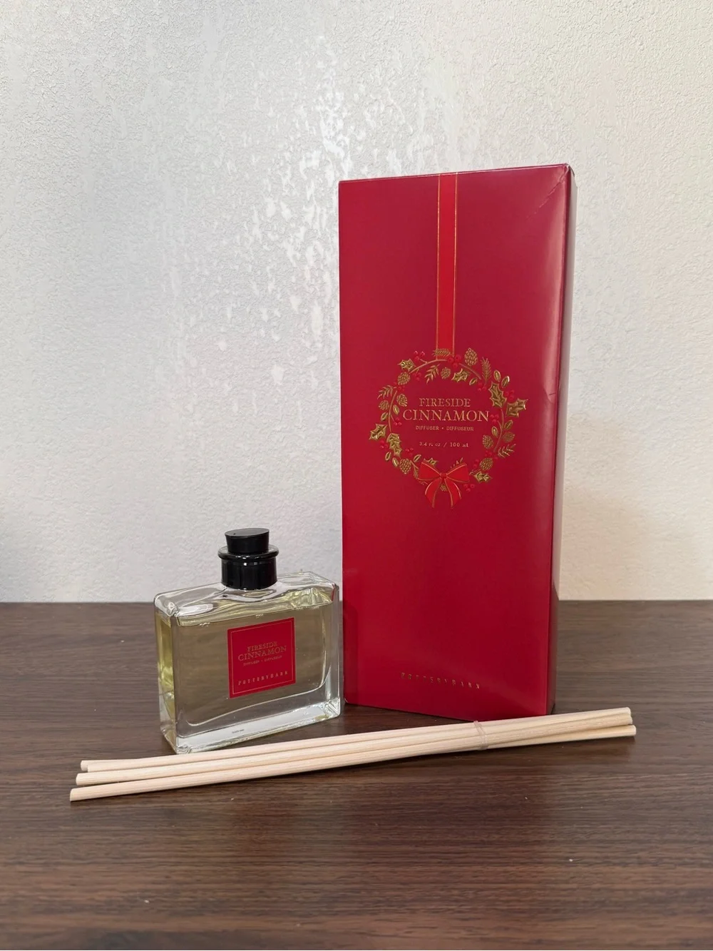 Pottery Barn Fireside Cinnamon Small Diffuser 3.4oz